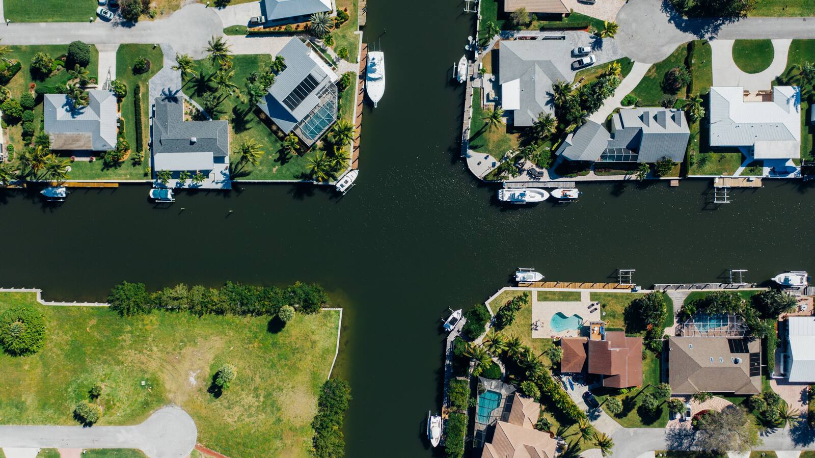 New construction area in Punta Gorda, Florida